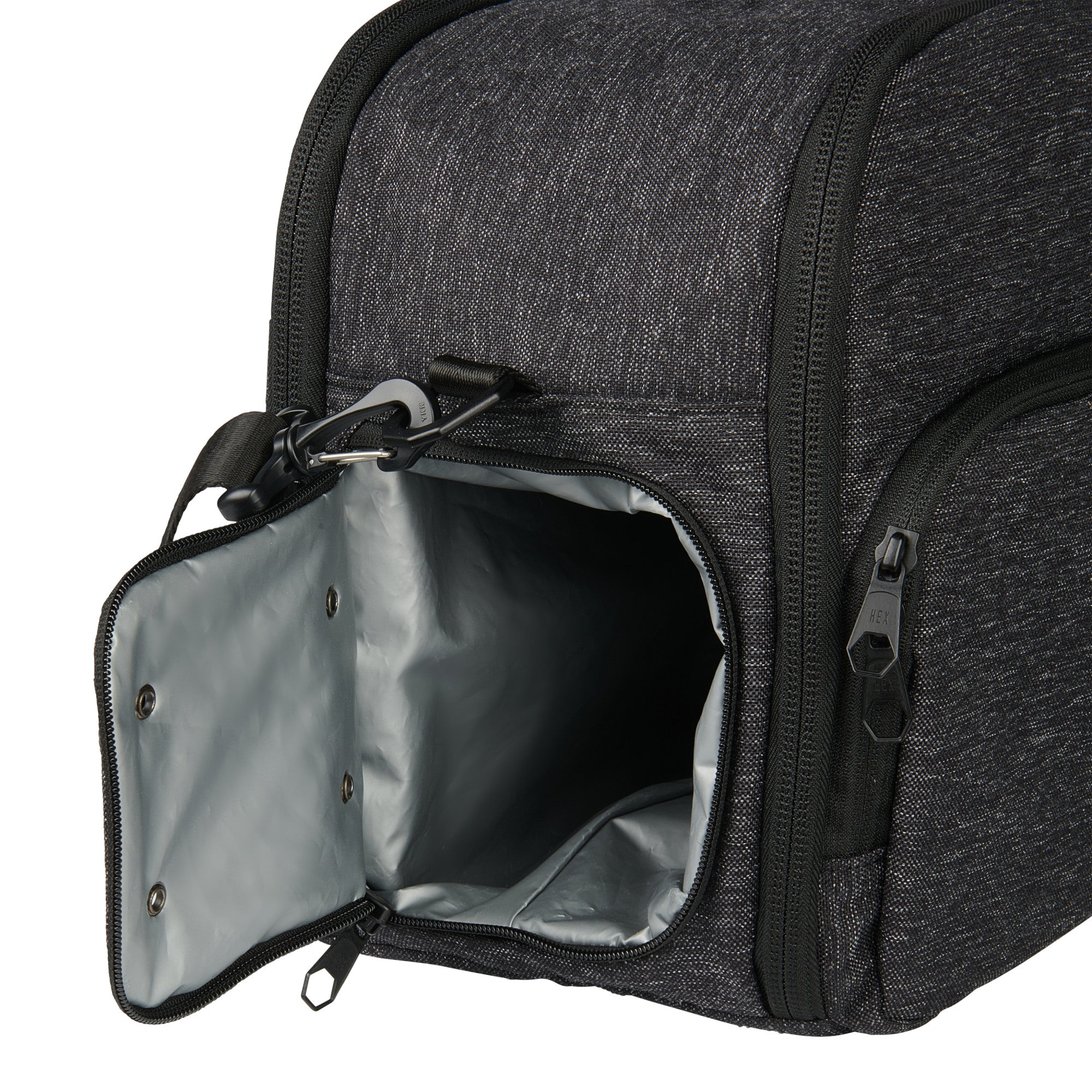 DAILY DUFFEL BAG GUNMETAL WOVEN V2 - Waterproof Travel Gym Bag for Men & Women | Perfect for Workouts, Travel & Weekend Getaways