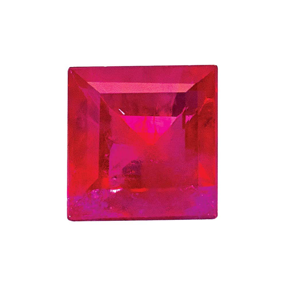 Authentic Sonia Jewels Ruby Earrings - 2.75MM Square Step Cut Gemstone Jewelry for Women | Perfect for Weddings, Parties & Special Occasions