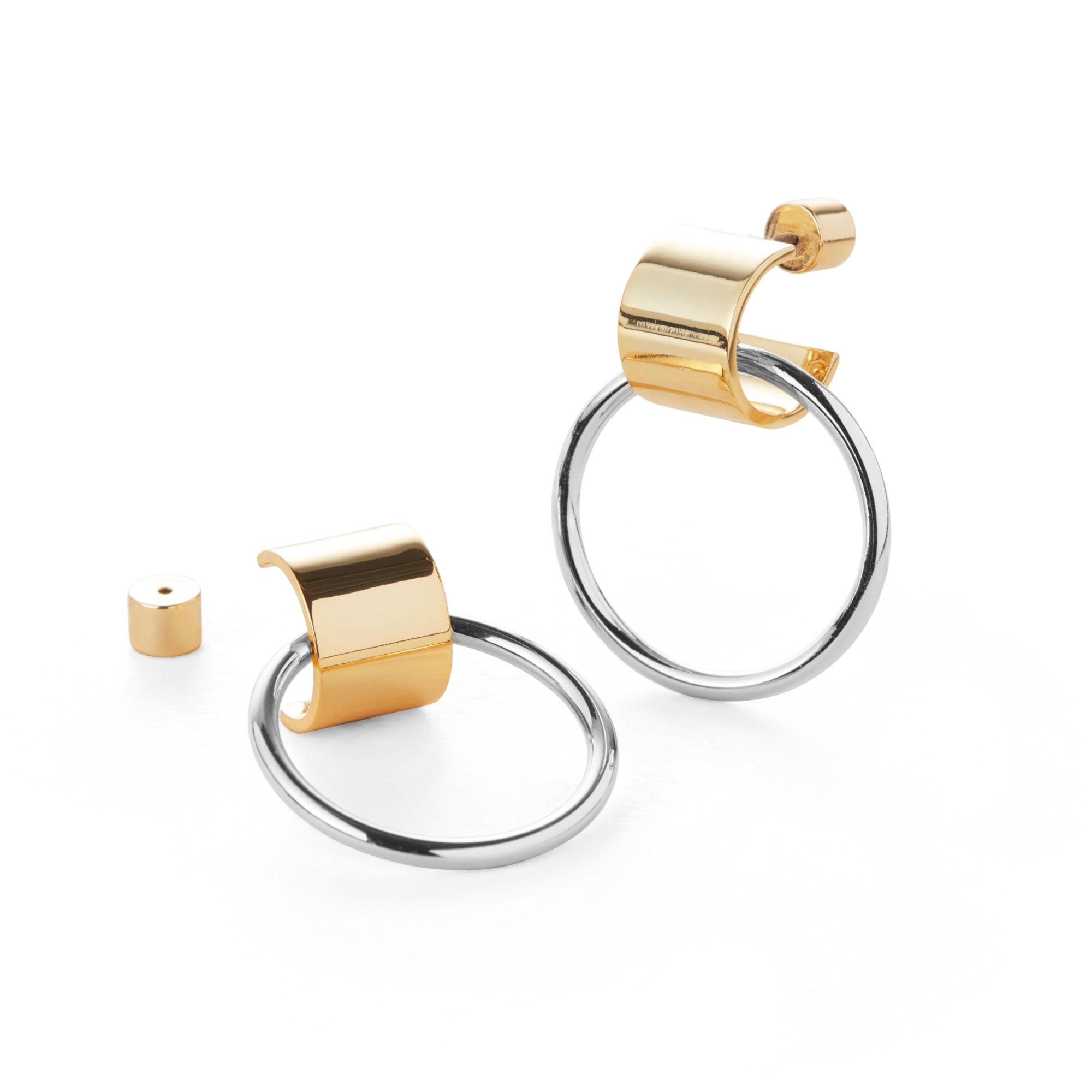 JENNY BIRD Faye Knocker Hoop Earrings for Women - Gold & Silver Fashion Jewelry - Trendy Statement Earrings for Party, Wedding & Everyday Wear