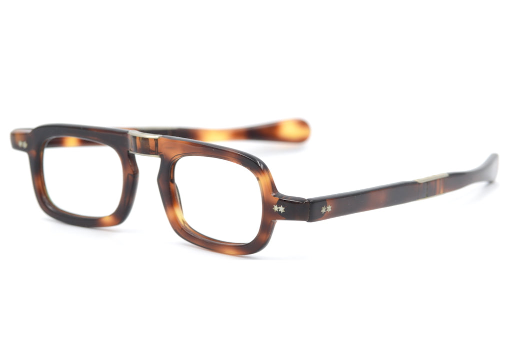 Foldable Reading Glasses for Men - Brown Large Frame - Lightweight & Durable - Perfect for Travel, Reading & Outdoor Activities