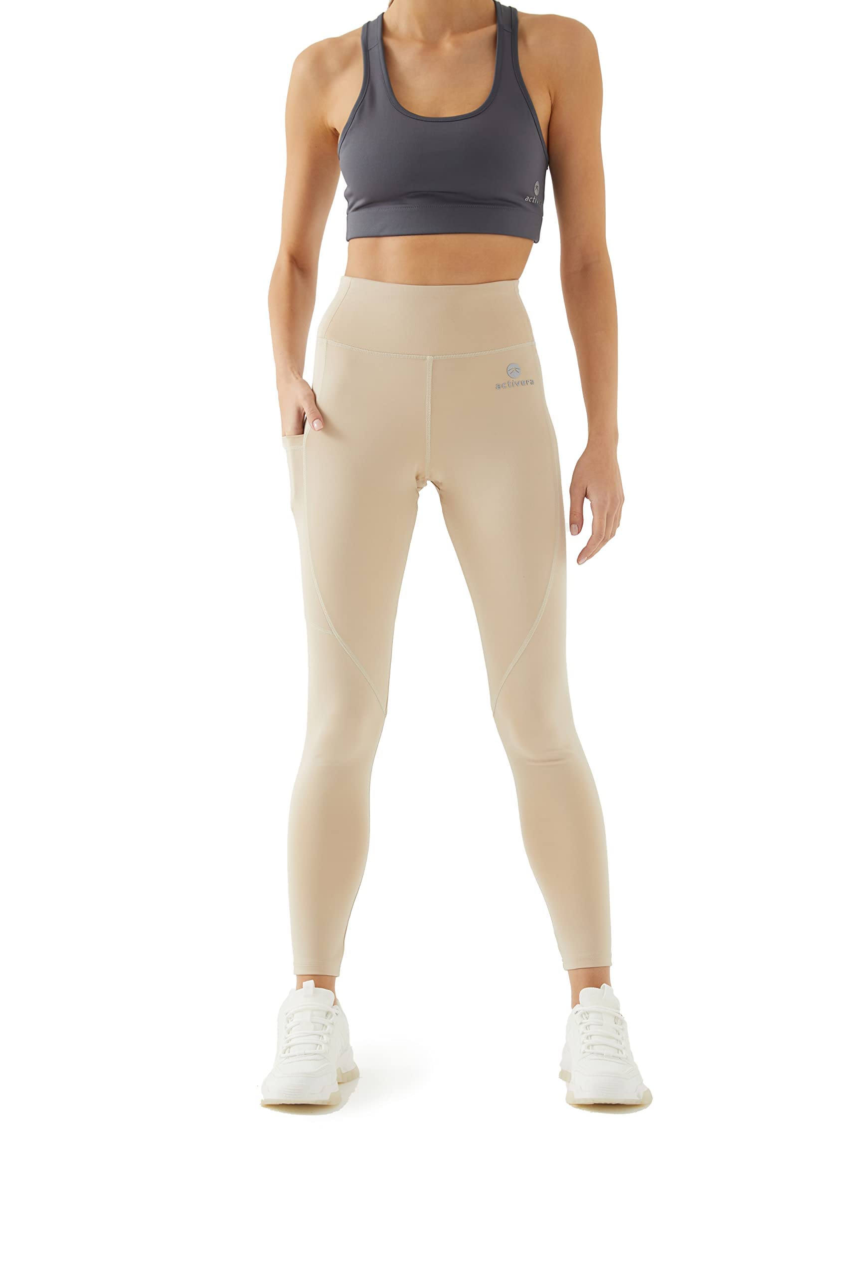 ACTIVERA High Waist Yoga Pants for Women - Tummy Control Workout Leggings with Pockets, Lightweight & Breathable - Perfect for Gym, Running, Yoga & Everyday Wear
