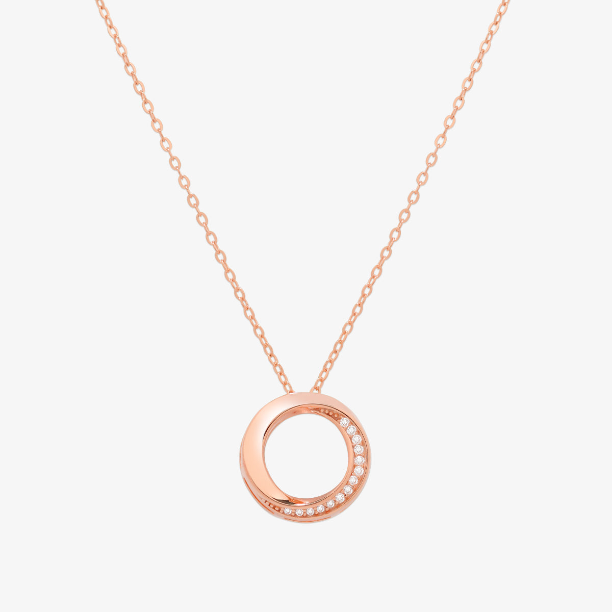 Elegant Circle Cubic Zirconia Necklace for Women - Perfect for Parties, Weddings & Everyday Wear
