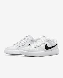 Nike SB Force 58 PRM L Skateboarding Shoes for Men - White/Black White - Premium Comfort & Durability for Skateboarding, Streetwear & Casual Wear
