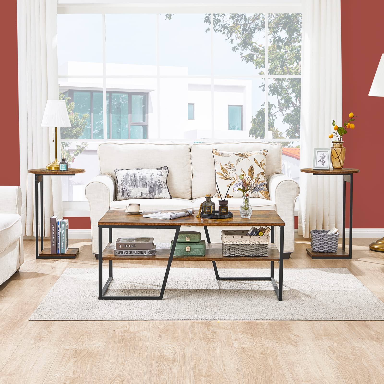 WOHOMO C-Shaped Side Table - 25.6