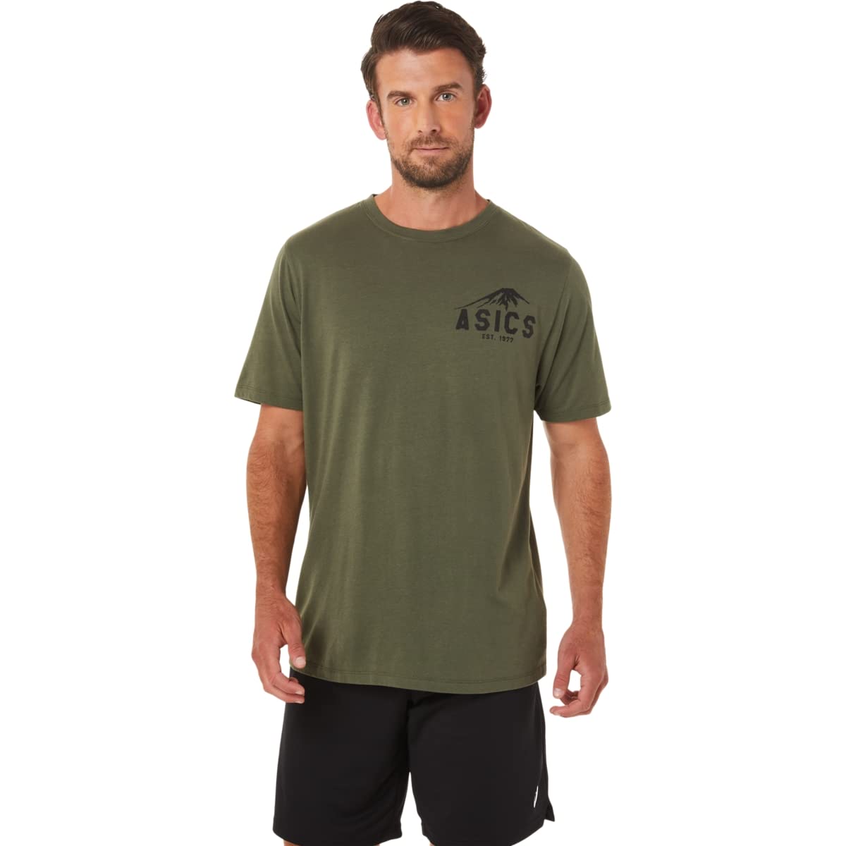ASICS Men's XG FUJI 1977 Short Sleeve T-Shirt - Lightweight Performance Tee for Running, Gym & Casual Wear