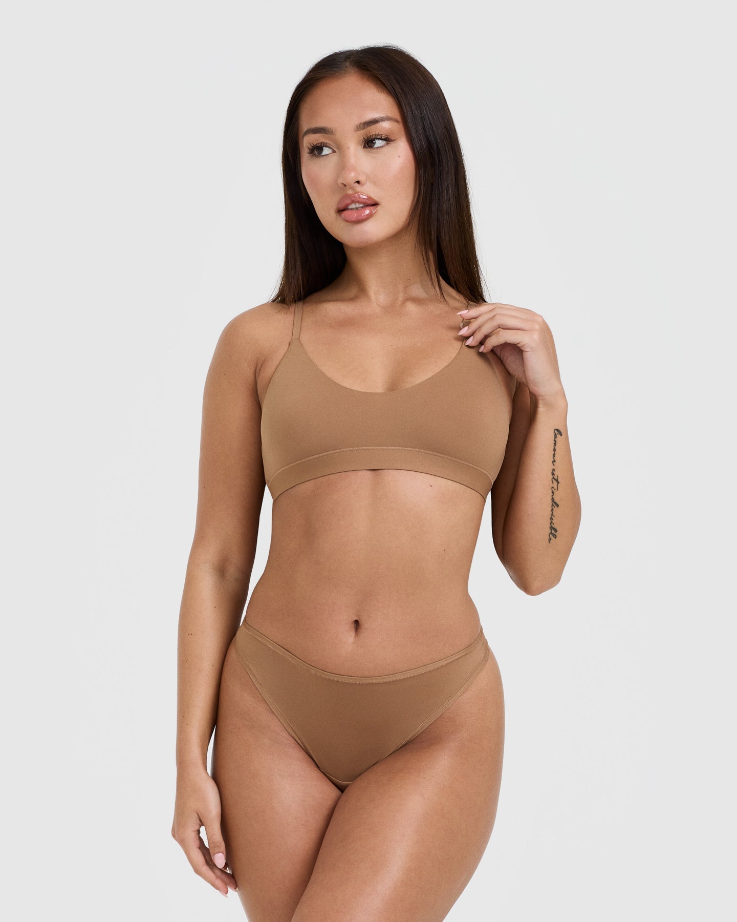 Silhouette Bralette - Nude Lace Underwire Bra for Women | Comfortable Everyday Wear & Layering