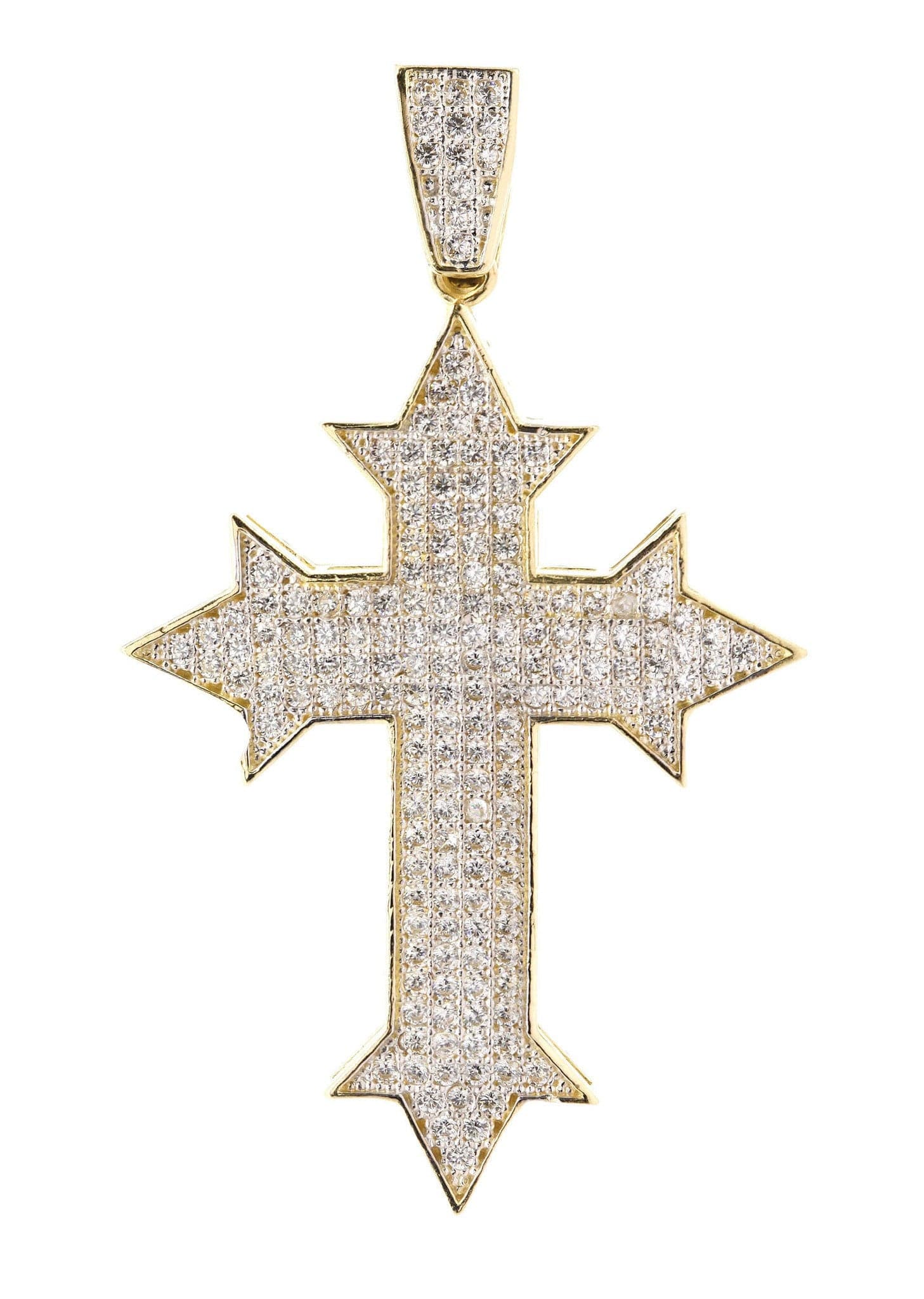10K Gold Cross Pendant Necklace for Women - 5.3 Grams Religious Jewelry Gift for Baptism, First Communion & Everyday Wear