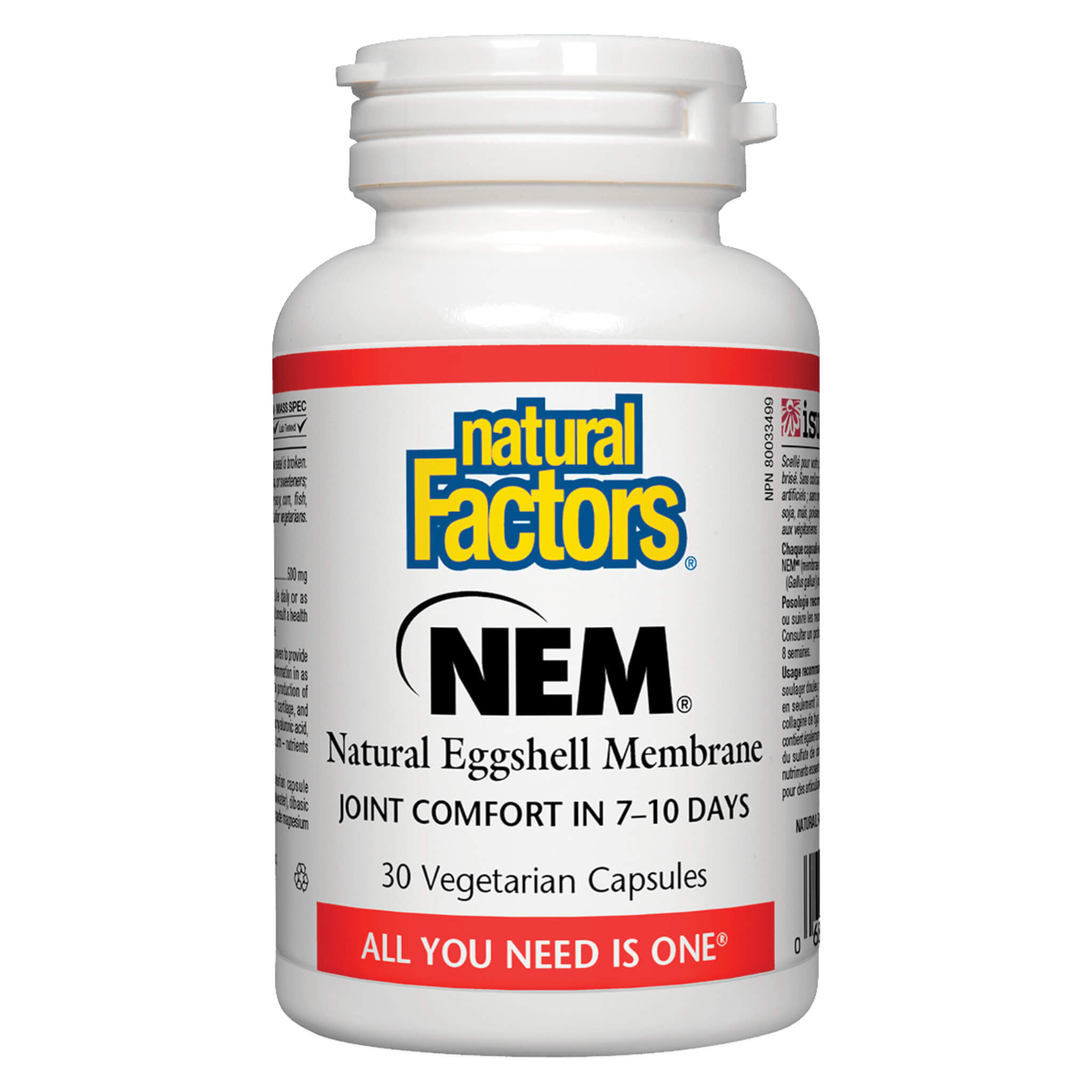 NEM Natural Eggshell Membrane Supplement for Joint Pain Relief & Mobility Support - Supports Healthy Joints, Cartilage & Connective Tissues - Ideal for Athletes, Seniors & Active Lifestyles