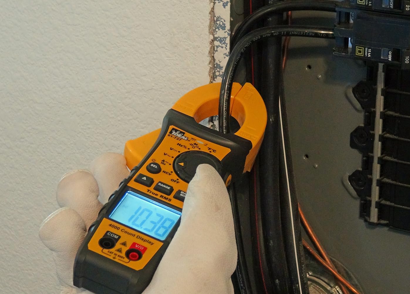 IDEAL INDUSTRIES INC. 61-737 Digital AC Clamp Meter 400 Amp 600V - Professional Electrical Tester for HVAC, Automotive & Industrial Use