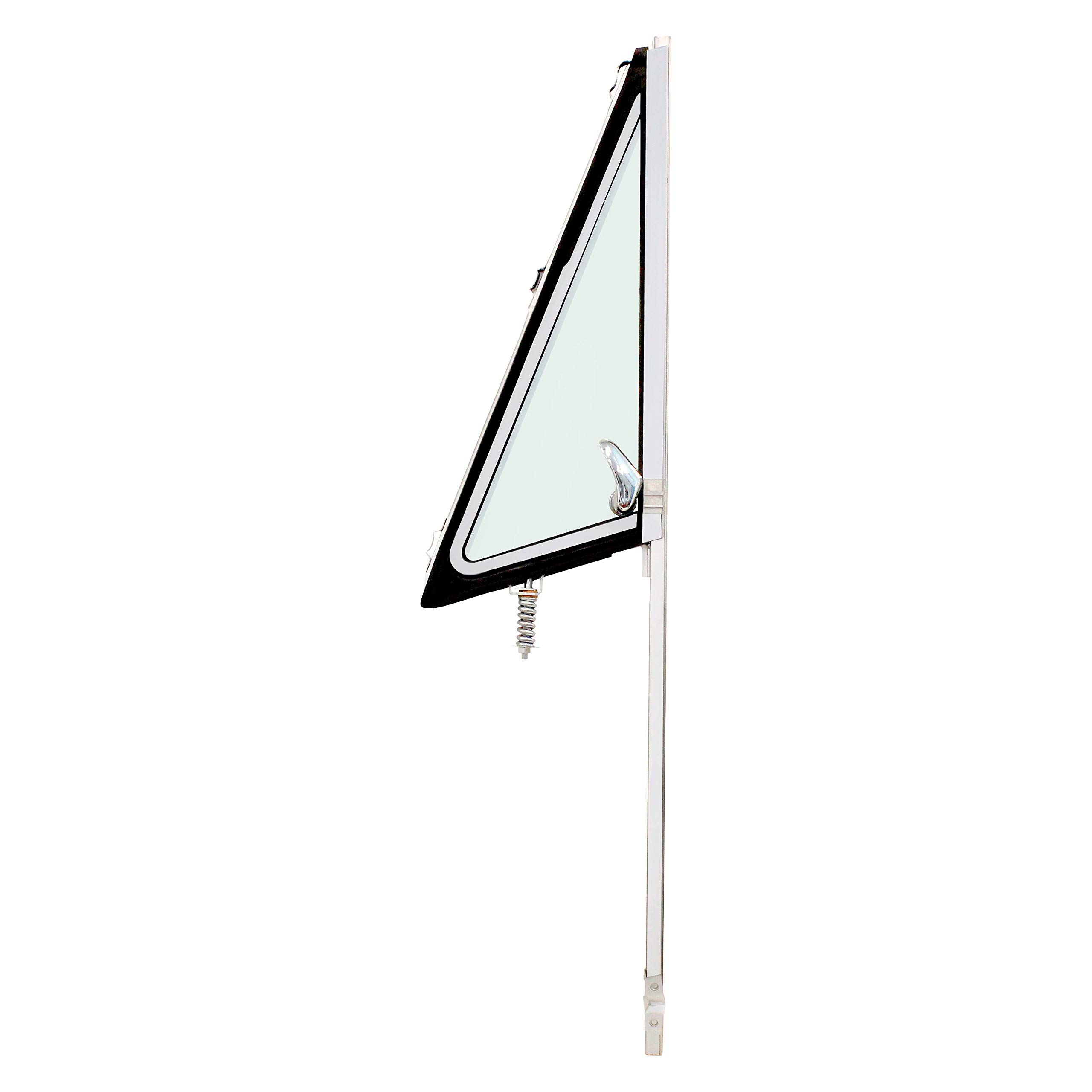 United Pacific 120672 Chrome Vent Window Assembly with Clear Glass for 1967-1972 Chevy & GMC Truck - Right Side Replacement Part - OEM Style Vent Handle - Perfect for Classic Truck Restoration & Custom Builds