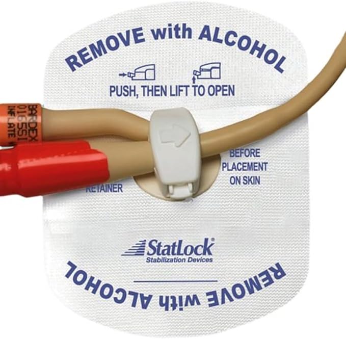 StatLock Foley Catheter Stabilization Device - Secure Medical Tube Holder for Hospital & Home Care - Prevents Dislodgement & Infection - Ideal for Patients, Nurses & Caregivers