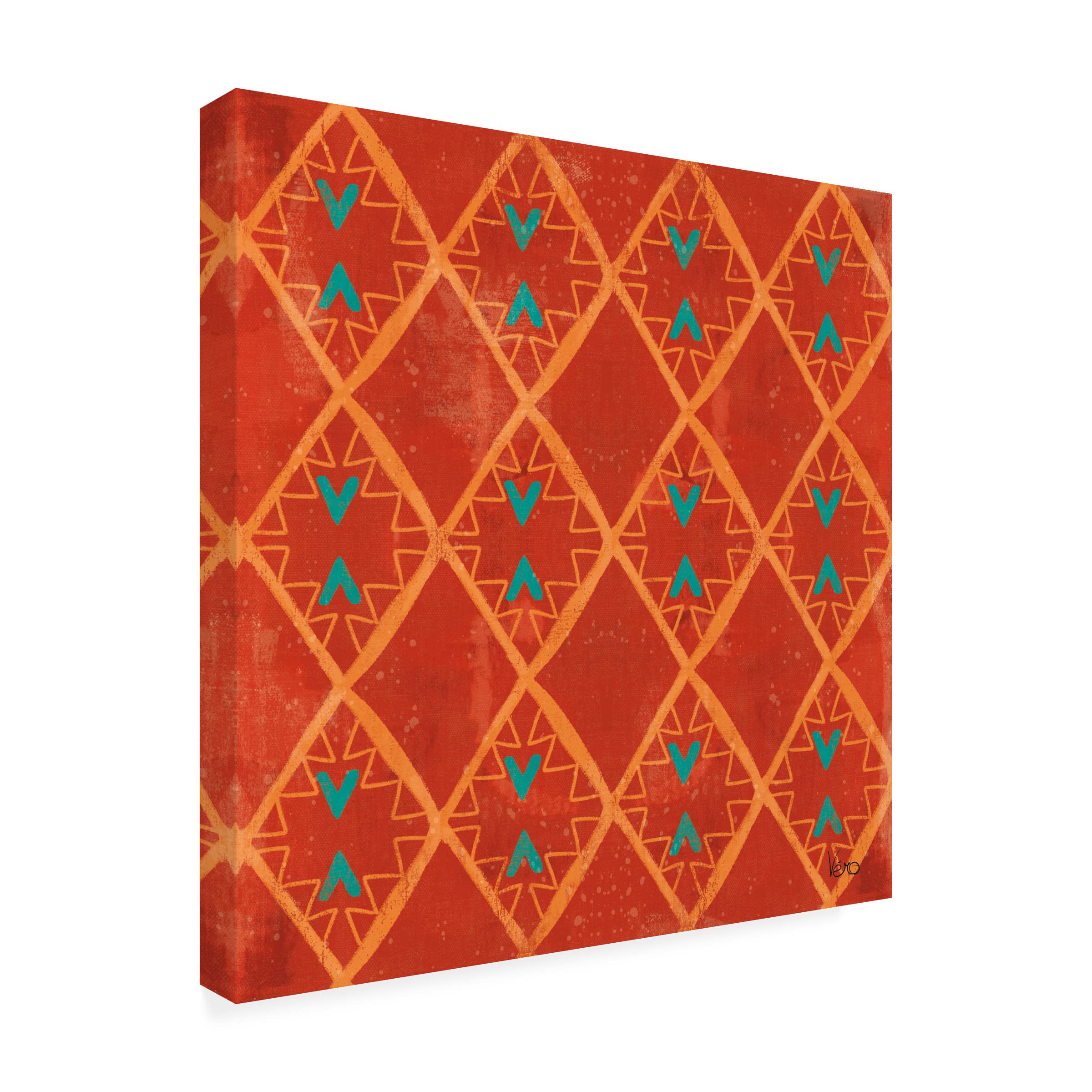 Trademark Fine Art 'Good Vibes Pattern IV' Canvas Wall Art by Veronique Charron - Modern Abstract Painting for Living Room, Bedroom & Office Decor