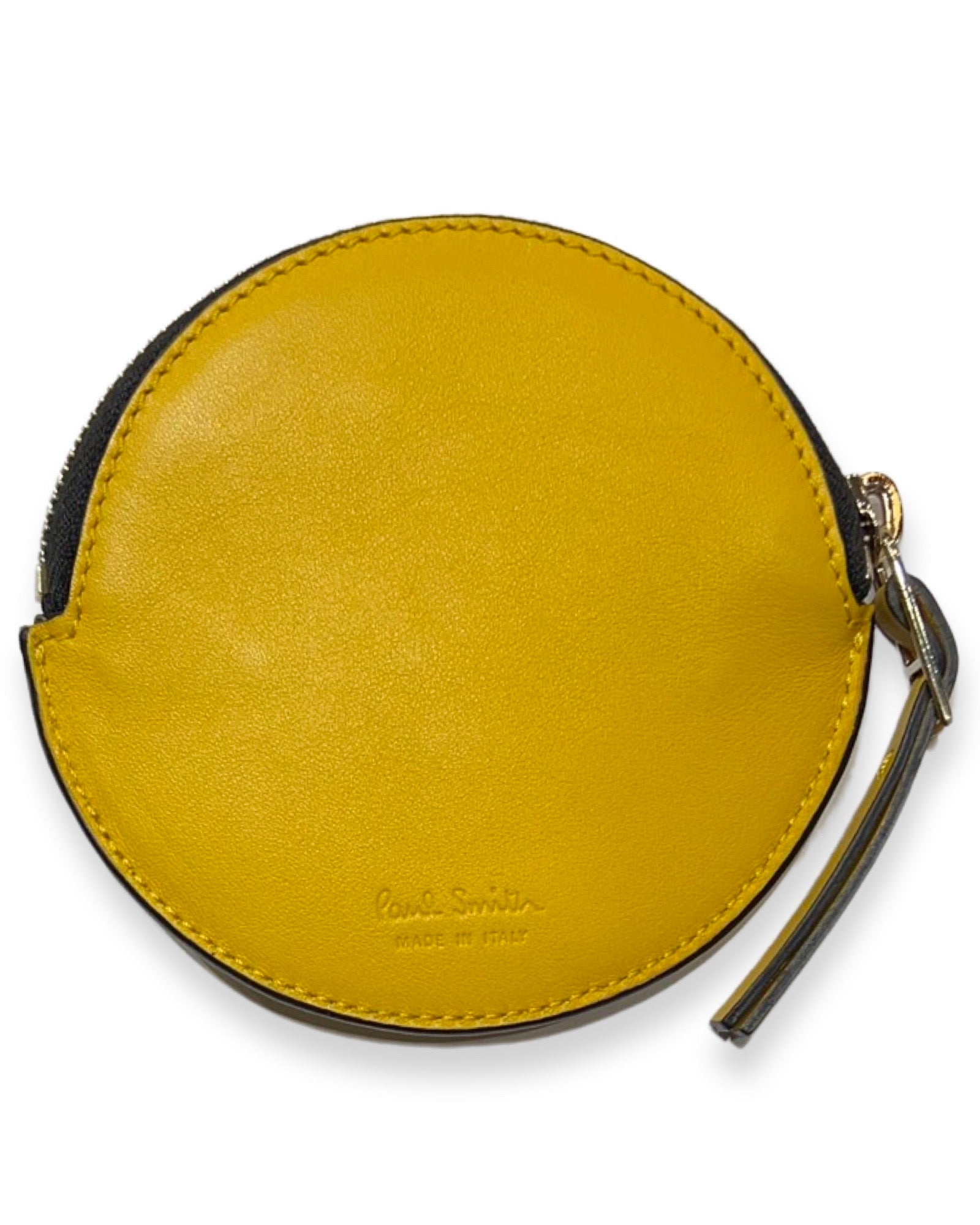 Paul Smith 'Peace' Circle Wallet in Yellow - Stylish & Compact Card Holder for Everyday Use, Travel, and Gifts