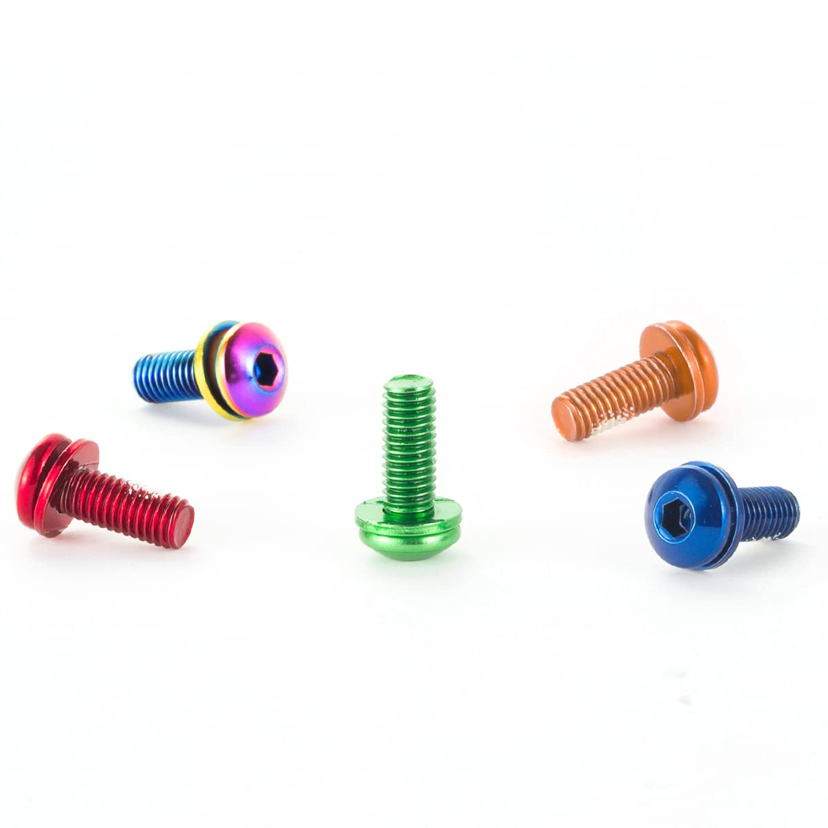 Chooee MTB Water Bottle Cage Bolts - Red for Mountain Biking