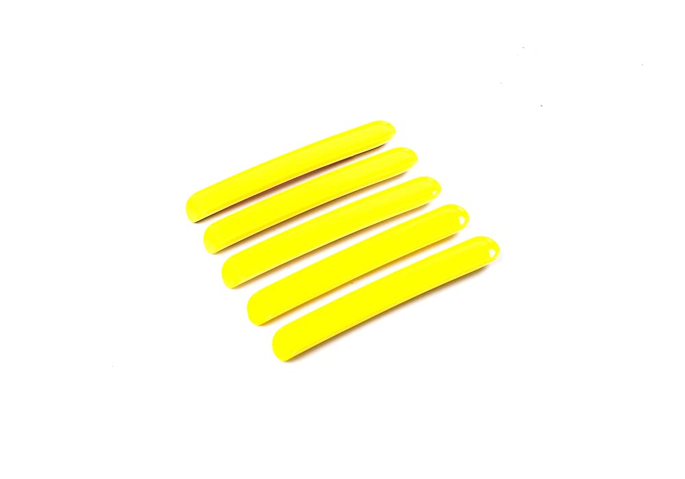 Jeep Wrangler JK 2007-2017 4-Door Exterior Door Handle Trim Cover - Yellow | Durable ABS Plastic Handle Protector & Decorative Accent for Off-Road Adventures & Daily Driving