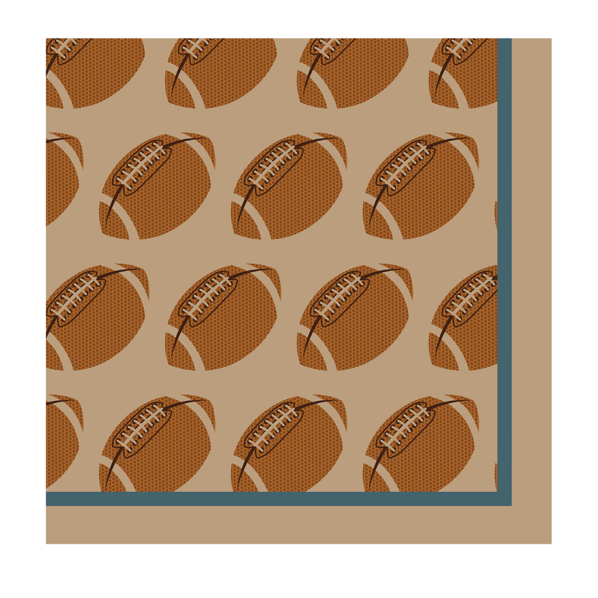 Football Tailgate Cocktail Napkins - 20 Pack Premium Party Napkins for Game Day, BBQs, and Sports Events