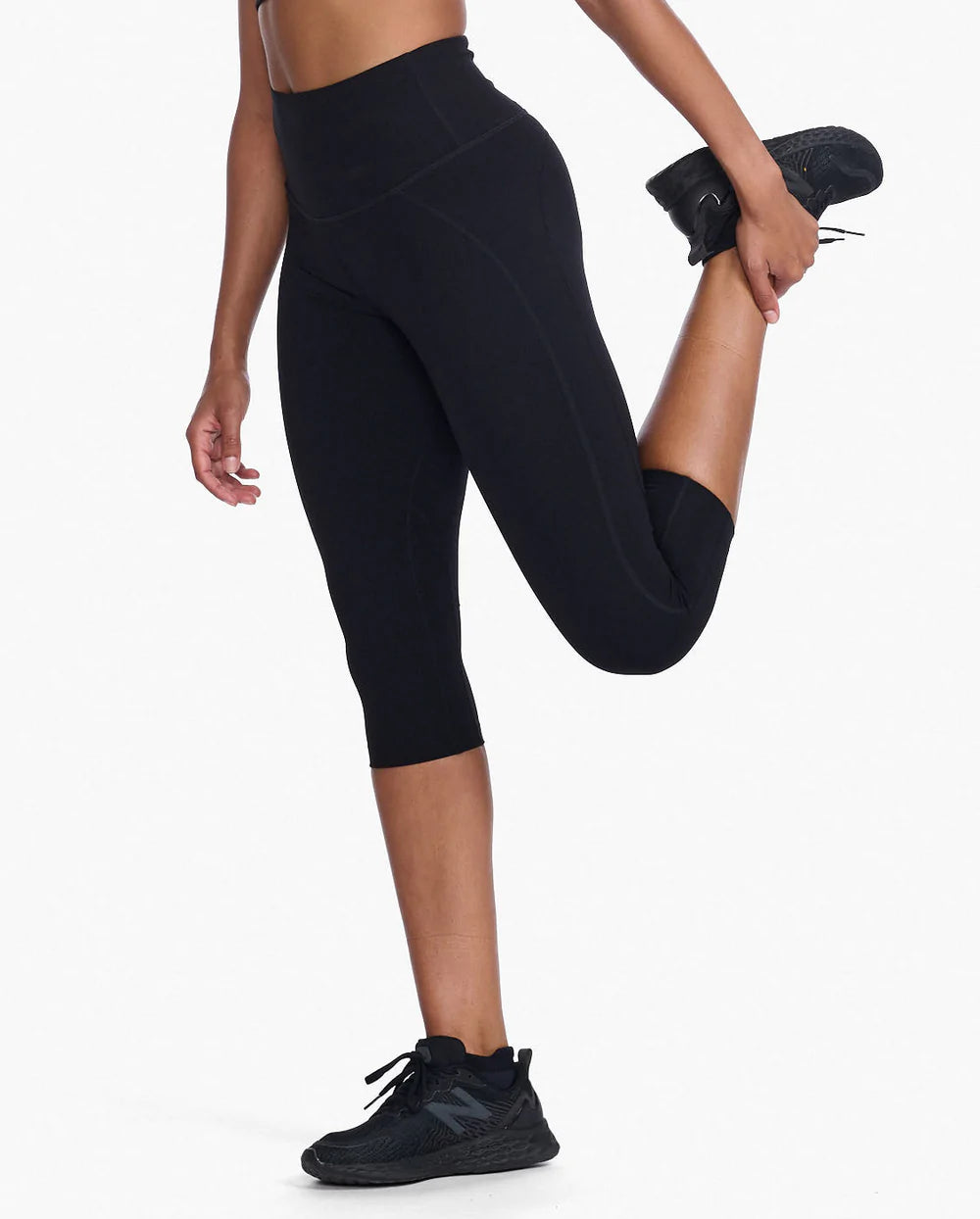 Form Hi Rise Compression 3/4 Tights for Women - High Waisted Workout Leggings for Running, Yoga & Gym - Moisture Wicking & Breathable Activewear
