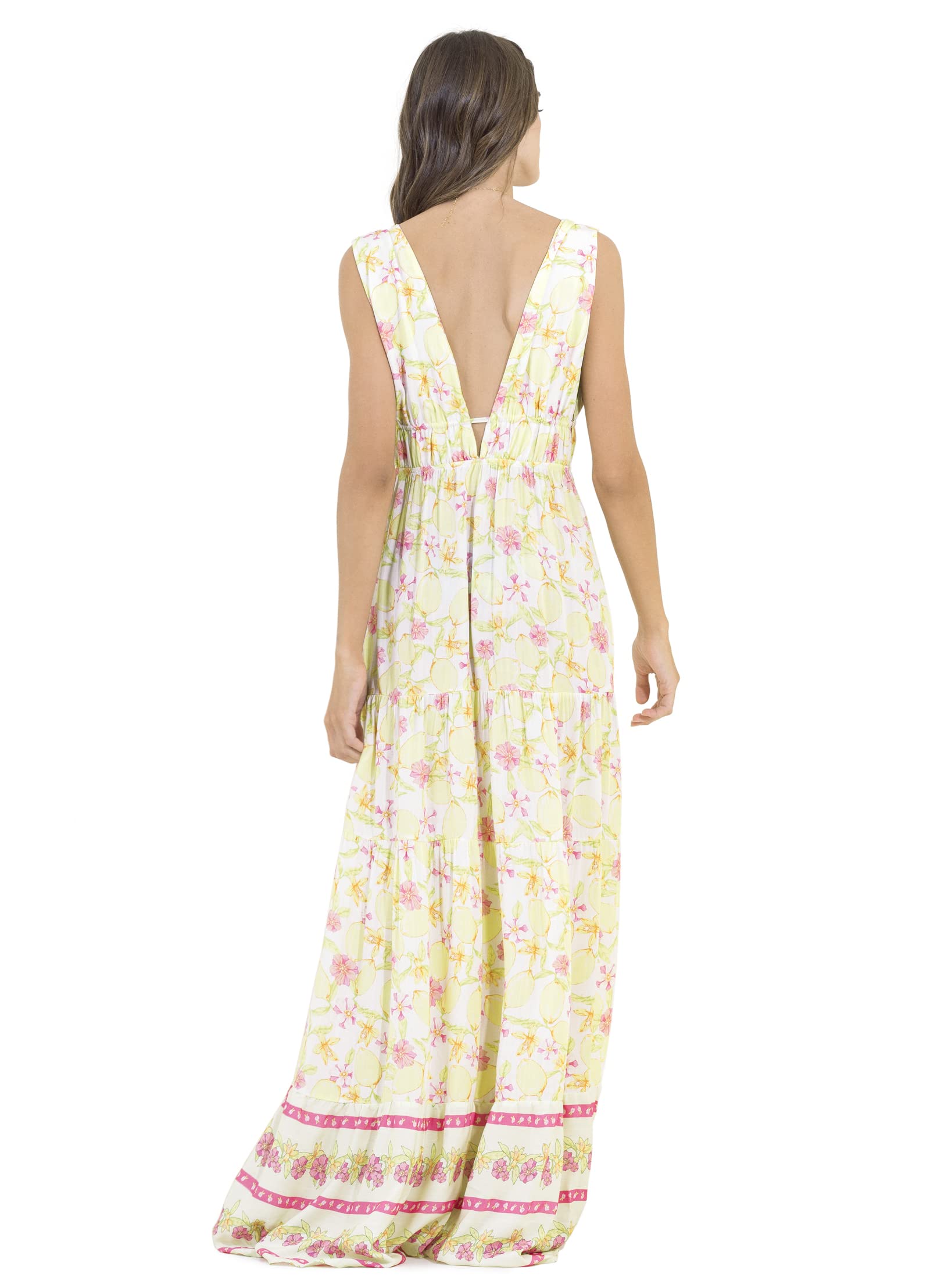 Maaji Women's Long Sleeve Maxi Dress - Flowy Boho Summer Beach Dress for Vacation, Party & Casual Wear