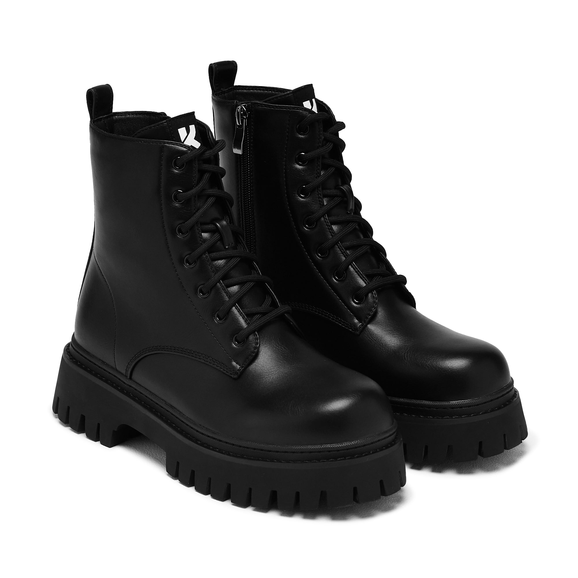 Lavell Women's Black Lace Up Ankle Boots - Stylish & Comfortable for Casual Wear, Office, and Night Out