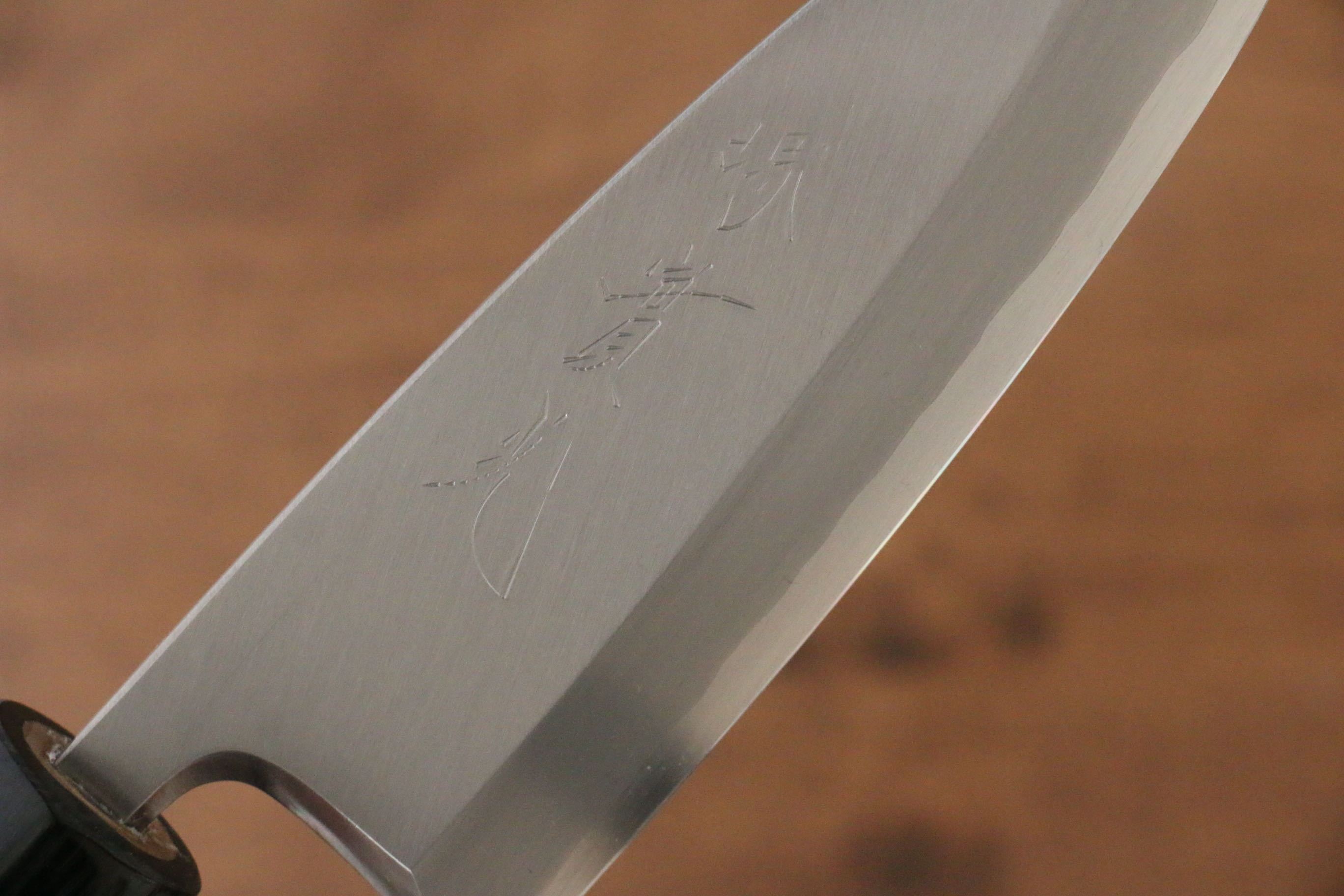 Jikko Silver Steel No.3 Deba Knife 135mm - Professional Japanese Kitchen Knife with Shitan Handle for Sushi, Fish Filleting & Precision Cutting