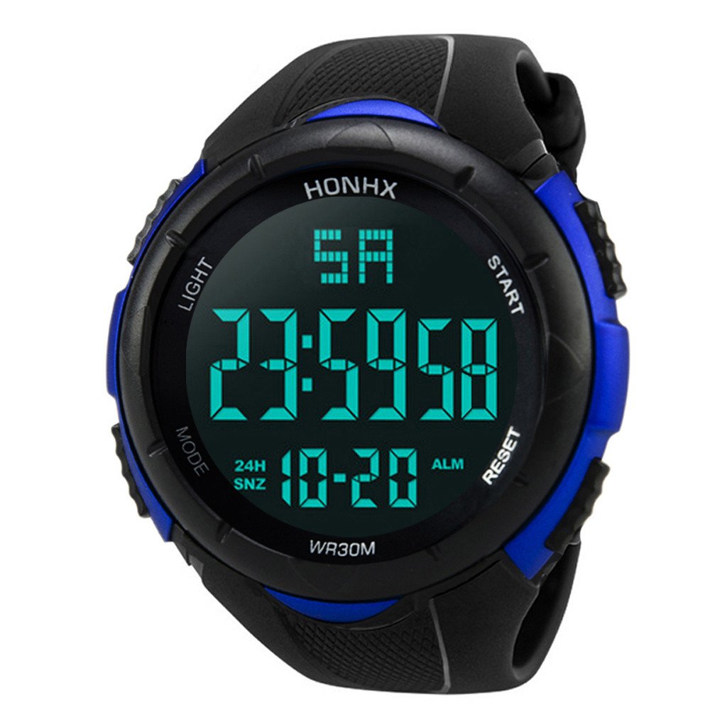 Waterproof Sport Watch for Men Women Kids - 50M, Alarm, Date & Time for Running Swimming