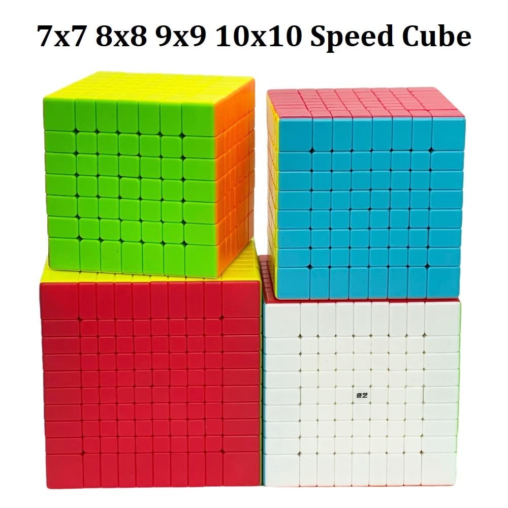 QY Toys 7x7 Speed Cube Puzzle - Professional Stickerless Magic Cube for Adults & Kids - Smooth Turning Brain Teaser Game for Speedcubing, STEM Learning & Stress Relief