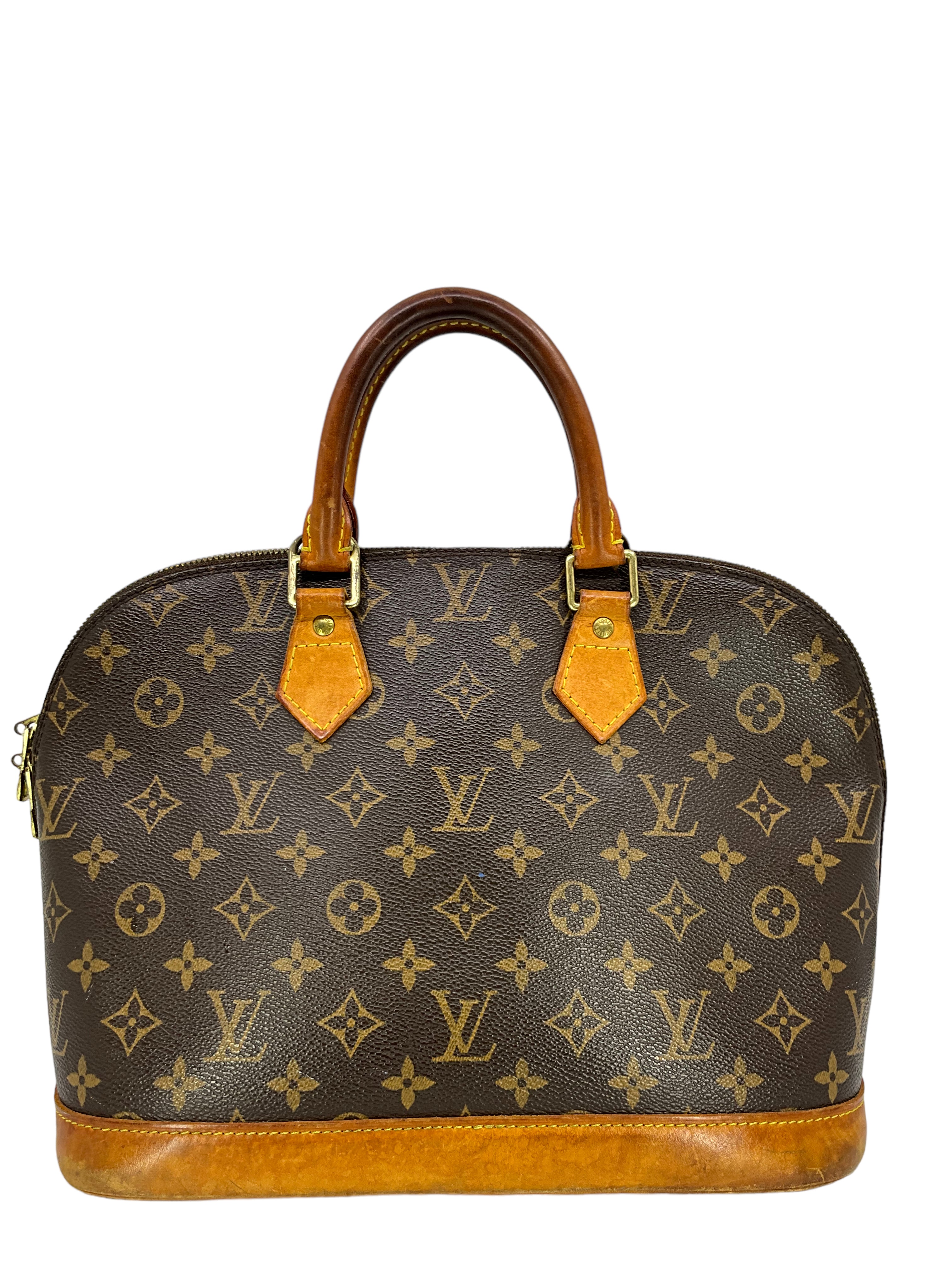Louis Vuitton Alma MM Monogram Canvas Handbag - Luxury Designer Shoulder Bag for Women, Perfect for Work, Travel & Everyday Use