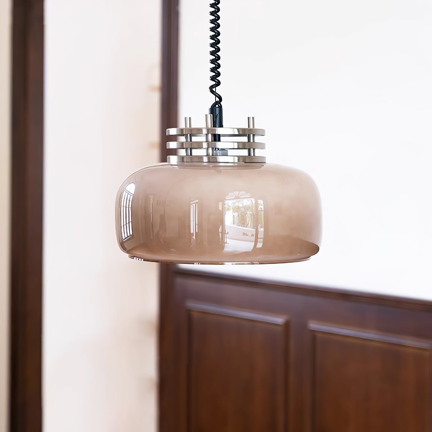 Ebb Pendant Lamp - Modern Hanging Light Fixture for Kitchen Island, Dining Room & Bedroom | Dimmable LED Ceiling Light with Adjustable Height