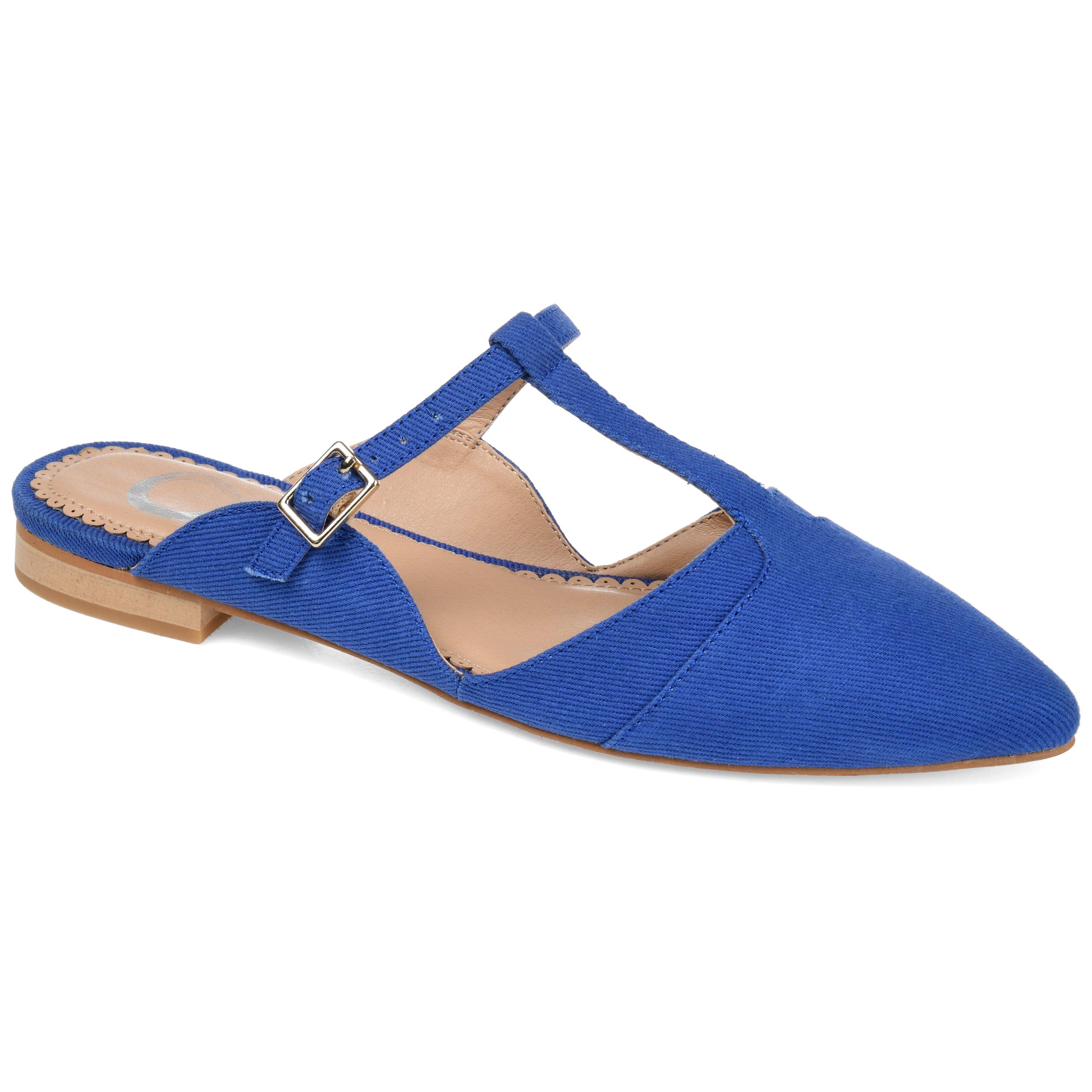 Journee Collection Women's Comfortable Ballet Flats - Lightweight Slip-On Shoes for Work, Travel & Everyday Wear
