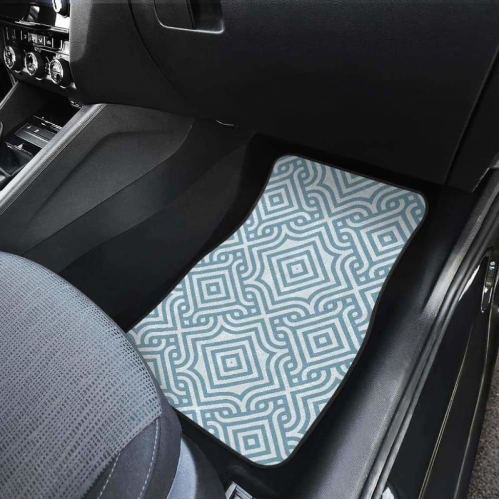 Premium Arabic Pattern Car Mats - Front & Back Set (194013) - Durable & Stylish Floor Mats for Cars, SUVs, Trucks - Perfect for Home, Office & Travel Use