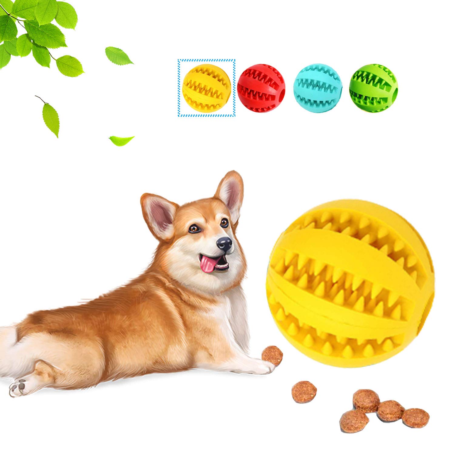 Tenmon Interactive Dog Puzzle Toy Ball - Chew Proof, Teeth Cleaning & Play Fun for Small & Medium Dogs - Perfect for Indoor Play, Training & Mental Stimulation