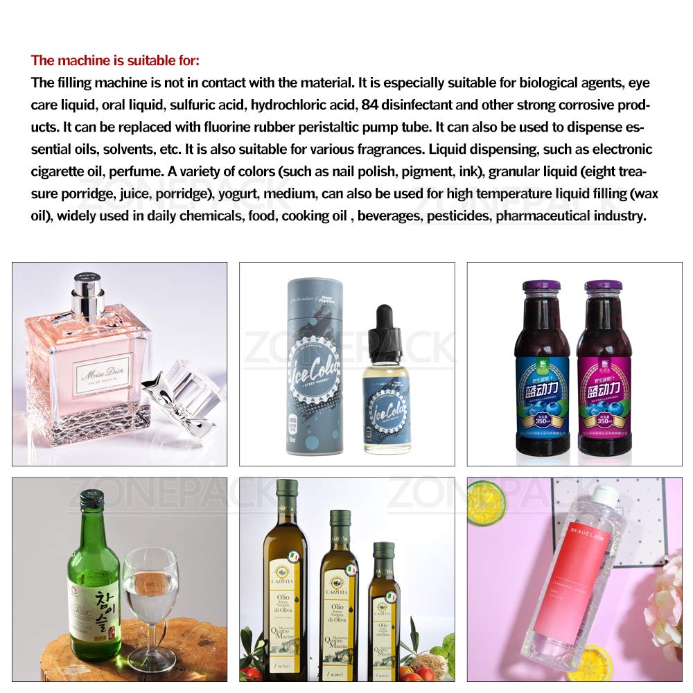 Automatic Digital Control Liquid Filling Machine - 0.5ml to 650ml Bottle Filler for Water, Beverages & Drinks (Peristaltic Pump System) | Perfect for Small Business, Homebrew & DIY Projects