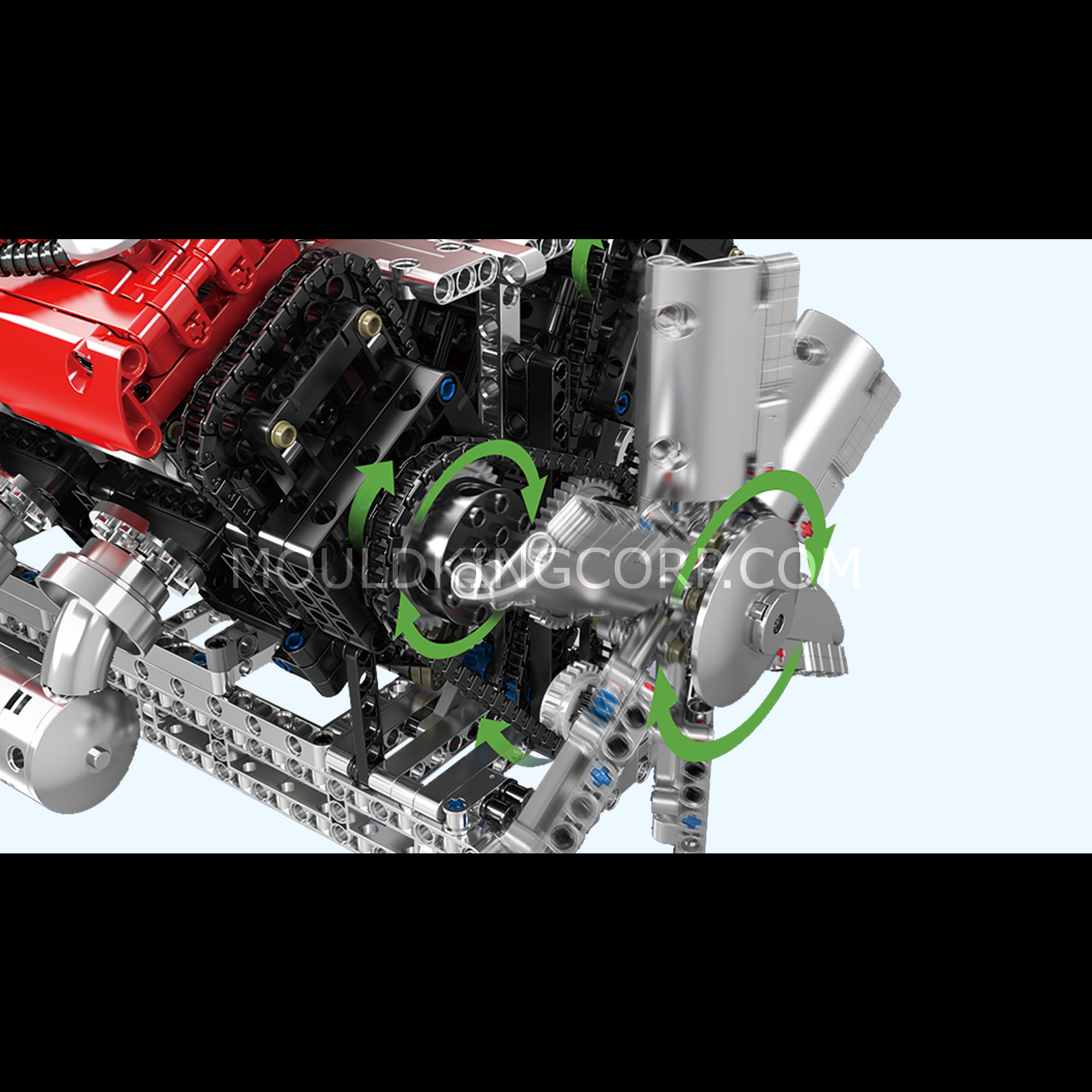 Mould King 10169 Italian Supercar V12 Engine Building Set - 3,472 Piece Model Car Kit for Adults & Teens | DIY Mechanical Engineering Toy, STEM Educational Gift for Car Enthusiasts | Perfect for Display, Collection & Hands-On Learning