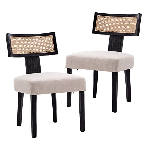 Rattan Linen-beige-black Legs