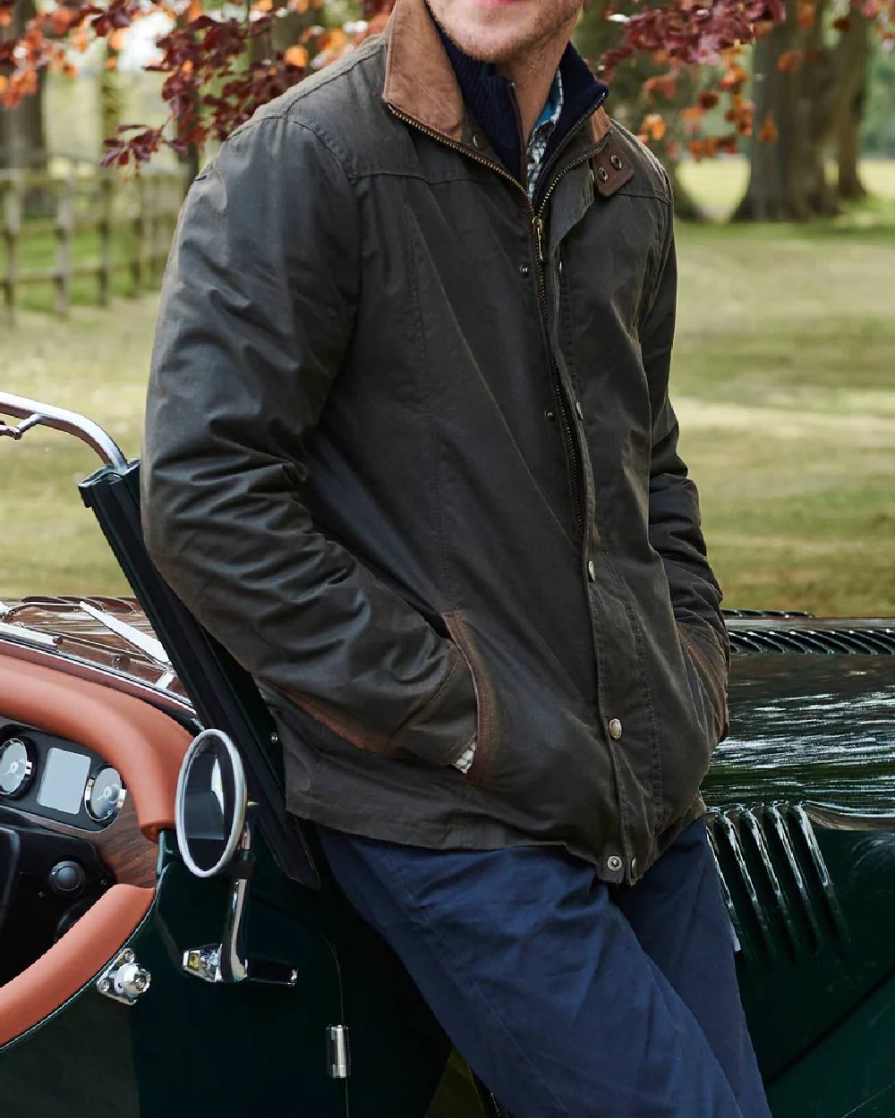 Dubarry Carrickfergus Waxed Jacket - Waterproof & Windproof Men's Outdoor Coat for Hiking, Fishing & Countryside Adventures