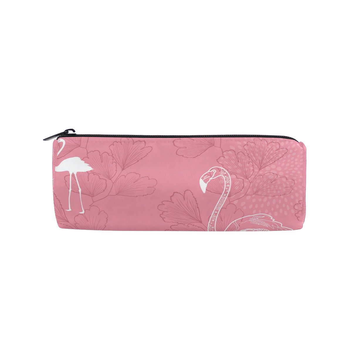 JSTEL Pink Flamingo Pencil Case for School - Cute Pen Pouch & Stationery Organizer for Kids, Teens, College Students - Perfect for Makeup Bag, Cosmetic Storage & School Supplies (2 Pack) - Great for Backpack, Locker & Travel Essentials