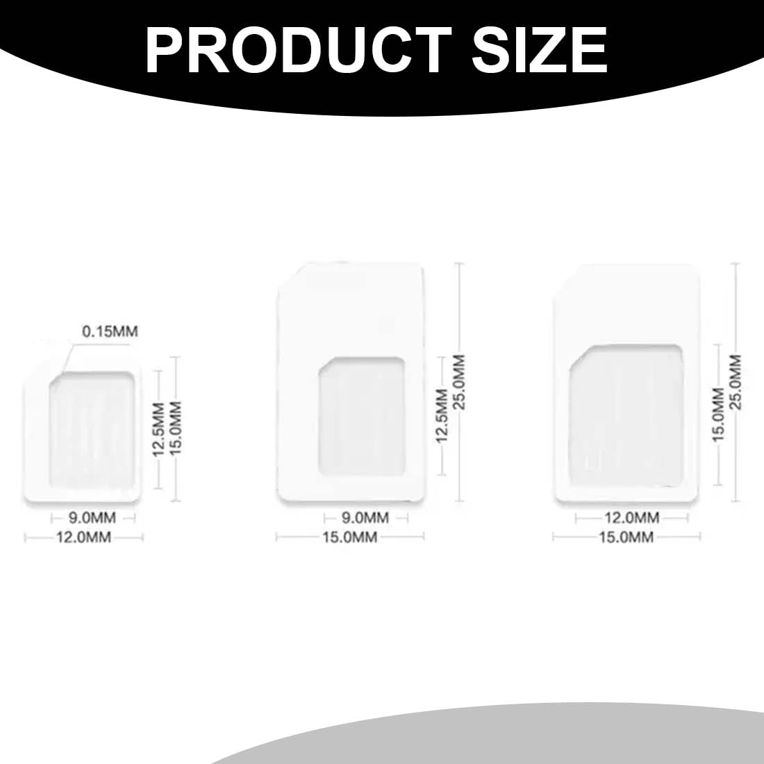 XPEX 3-in-1 SIM Card Adapter Kit - Nano/Micro/Standard SIM Adapter with Eject Tool for iPhone, Samsung & Smartphones | Perfect for Travel, Business & Switching Carriers