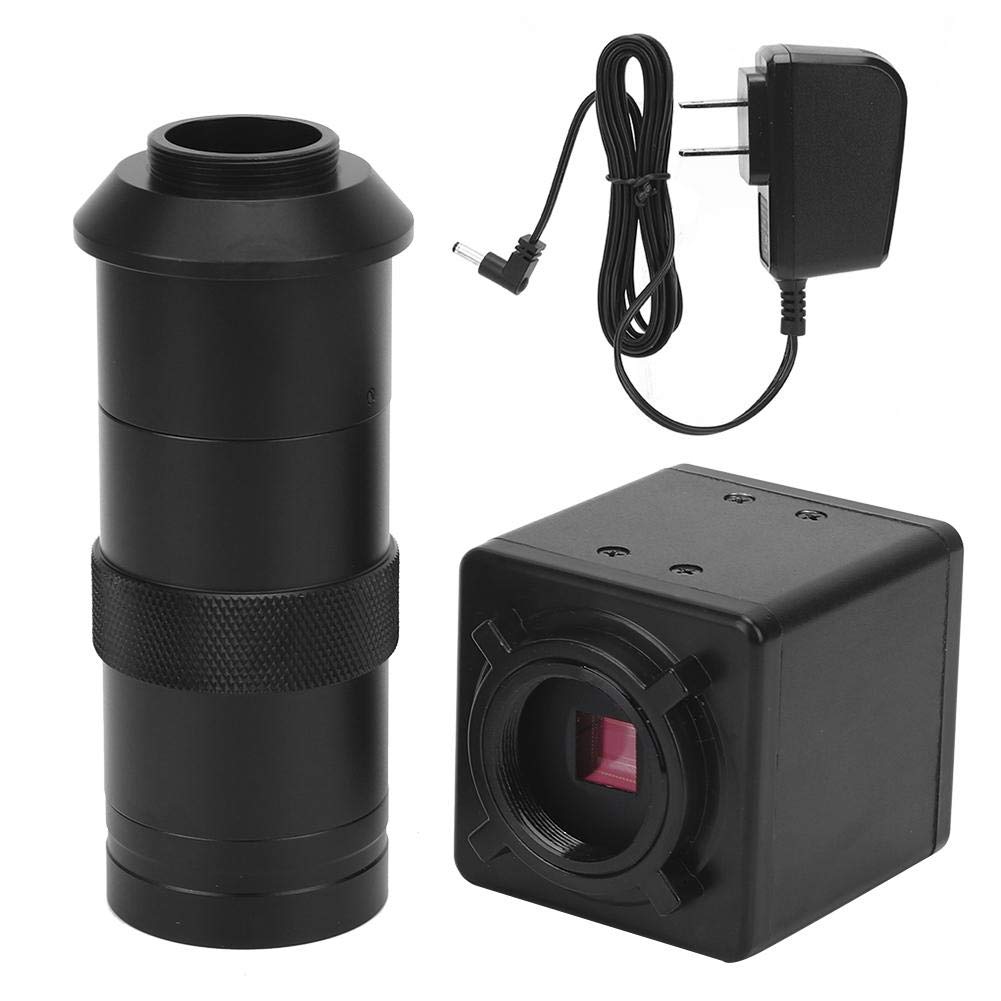 Walfront 2MP High Resolution Industrial Microscope Camera with Zoom C-Mount Lens - Compatible with CCD/CMOS VGA (110-240V) - Ideal for PCB Inspection, Medical Research & Industrial Quality Control