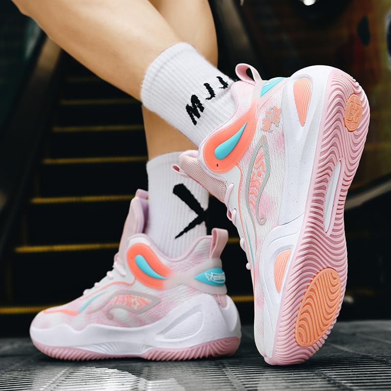 **Unisex Breathable Lightweight Basketball Shoes - Non-Slip Athletic Sneakers for Men & Women - Perfect for Outdoor Sports, Volleyball, and Casual Wear**