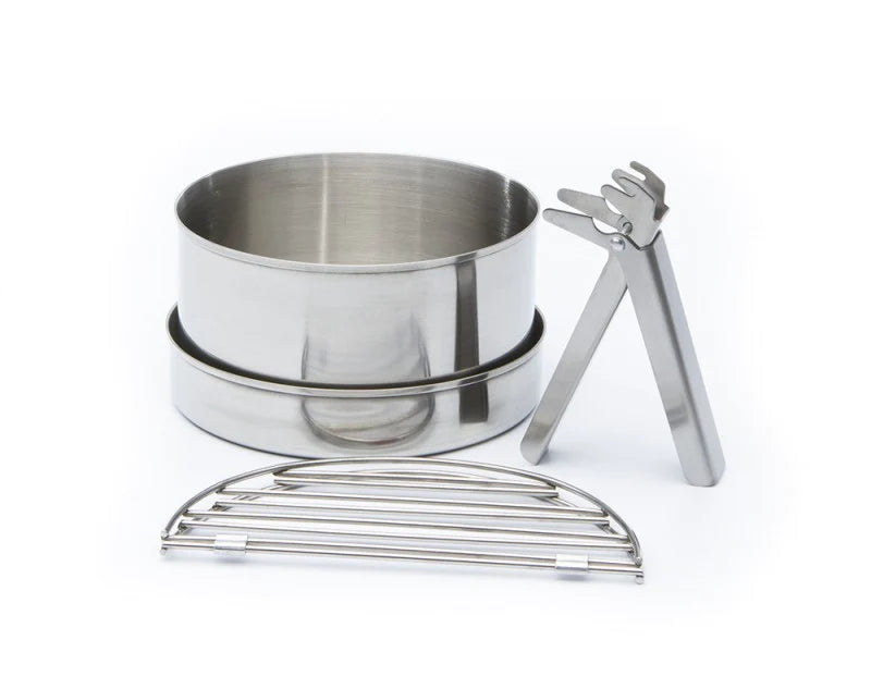 Kelly Kettle Large Camping Cook Set - Stainless Steel Outdoor Cooking Kit for Boiling Water & Cooking Meals | Perfect for Camping, Hiking, Backpacking & Emergency Preparedness
