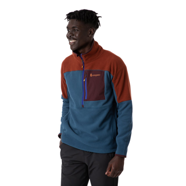 Men's Abrazo Half-Zip Fleece Jacket - Lightweight Warm Pullover for Outdoor Hiking, Camping & Casual Wear