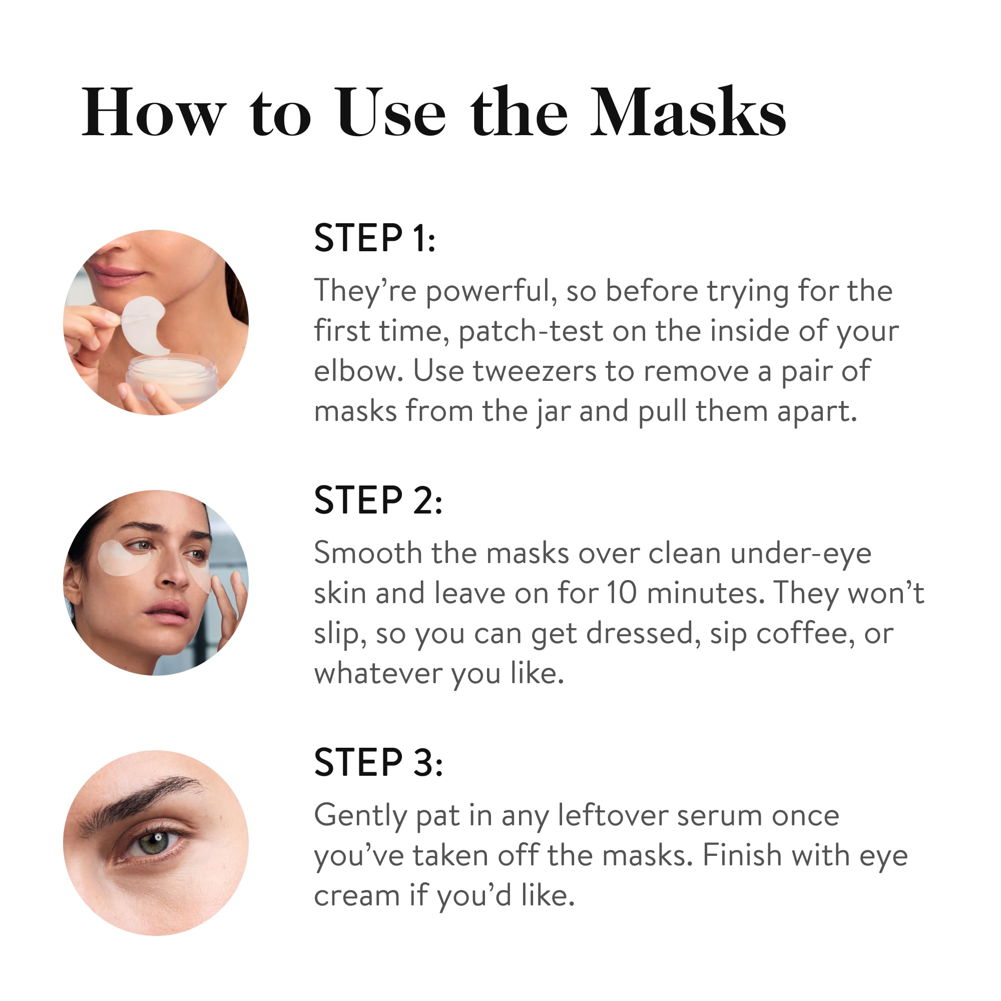 Goop Beauty Under Eye Masks for Puffy Eyes & Dark Circles | VEOCEL Lyocell Eye Patches with Niacinamide Serum | Reduces Fine Lines, Wrinkles & Crow's Feet | Paraben & Silicone Free | 30 Pairs | Perfect for Travel, Spa Days & Overnight Skincare Routine