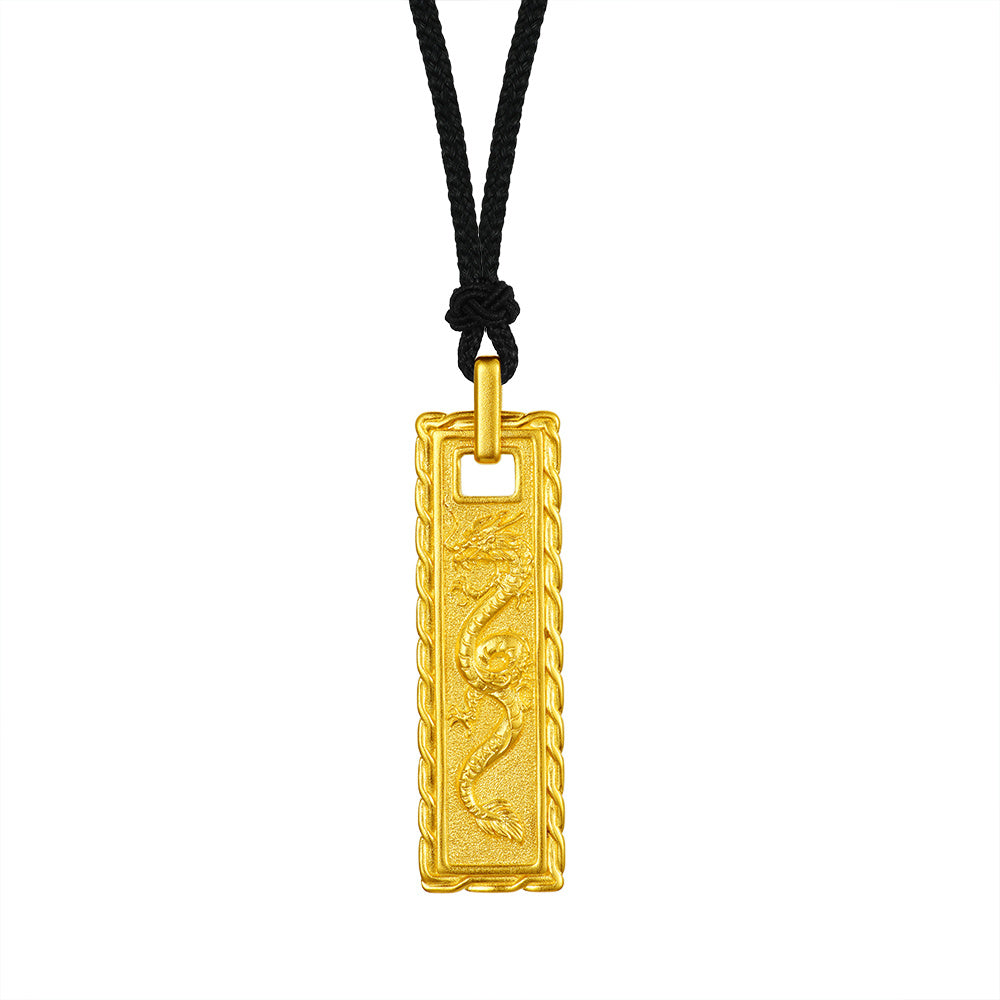 24K Gold Pendant Necklace for Women - Elegant 14K/18K/24K Real Gold Jewelry Gift for Her - Perfect for Anniversary, Birthday & Valentine's Day