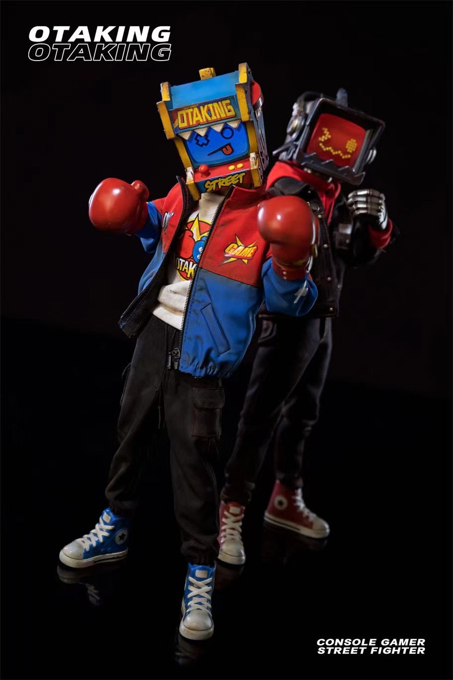 OtaKing Studio OC Street Fighter & Console Gamer - Premium Arcade Fighting Game & MTV Teen Style for Gaming Enthusiasts | Perfect for Home Arcades, Gaming Rooms, and Retro-Themed Parties