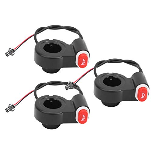 Waterproof Electric Bike Horn Switch - 3 Pack Handlebar Button for Bicycle & E-Bike Accessories - Perfect for Commuting, Mountain Biking & Urban Cycling Safety