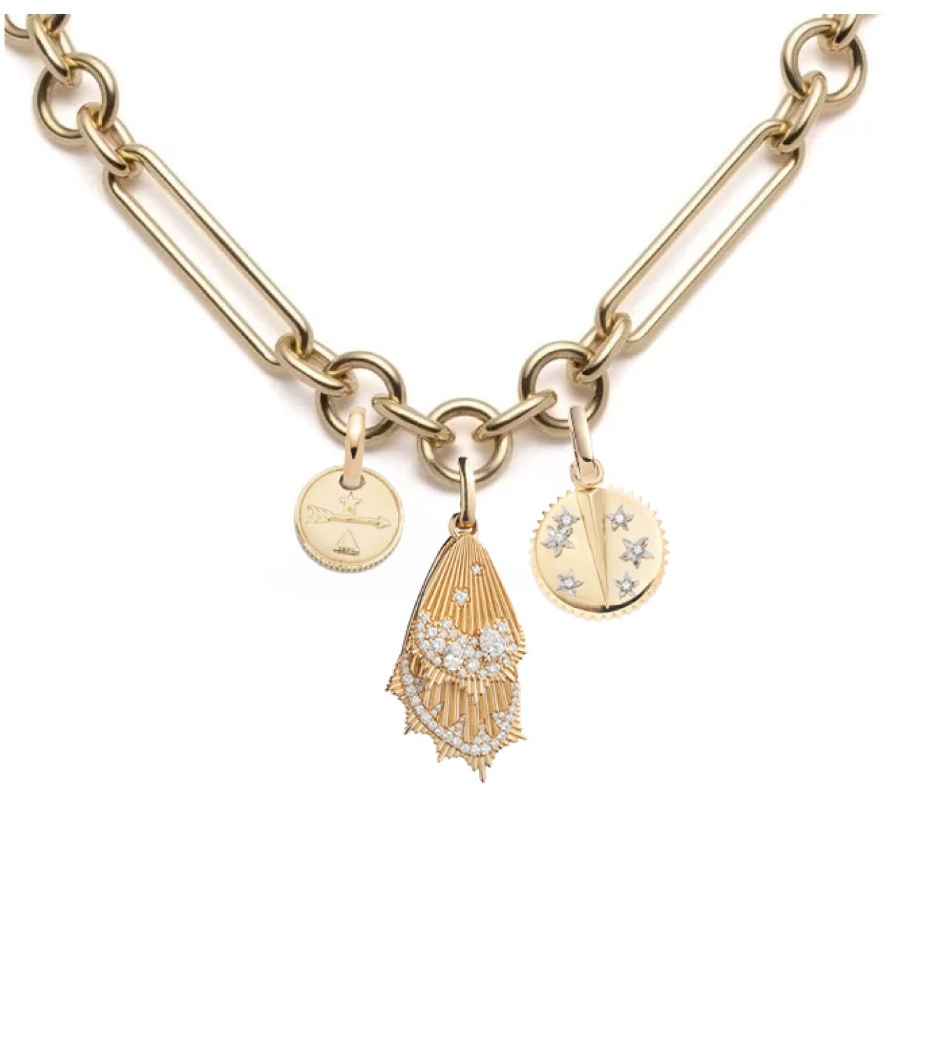 Encrusted Butterfly Wings Necklace - Midsized Mixed Clip Pendant, Symbol of Resilience & Dreams | Perfect for Boho Fashion, Gift Giving & Special Occasions