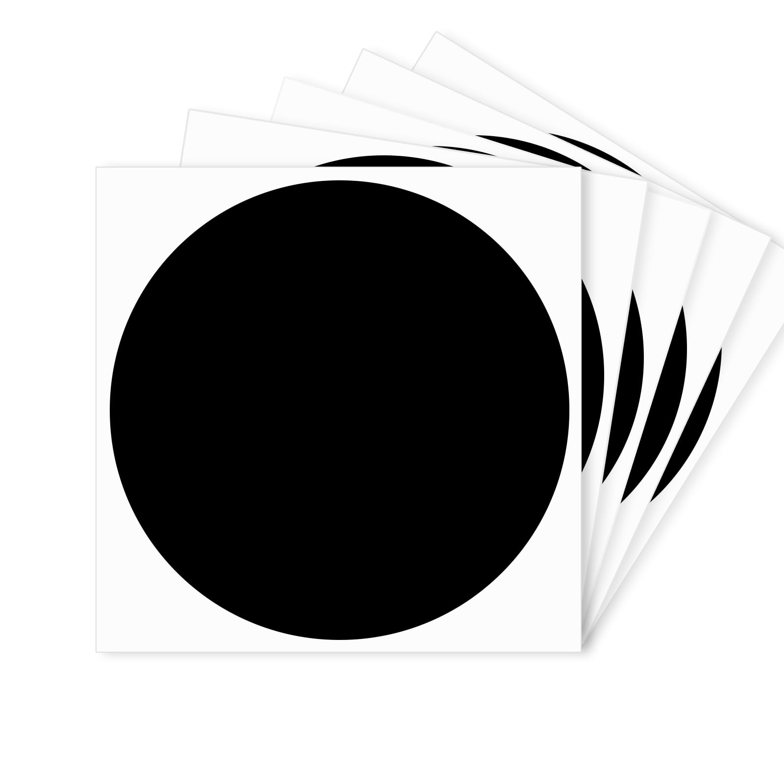 STARLIBOO 4 Inch Black Dot Stickers - Removable Circle Price Labels for Office, Garage Sales & Yard Sales | Writable Round Stickers for Pricing, Organizing & DIY Projects