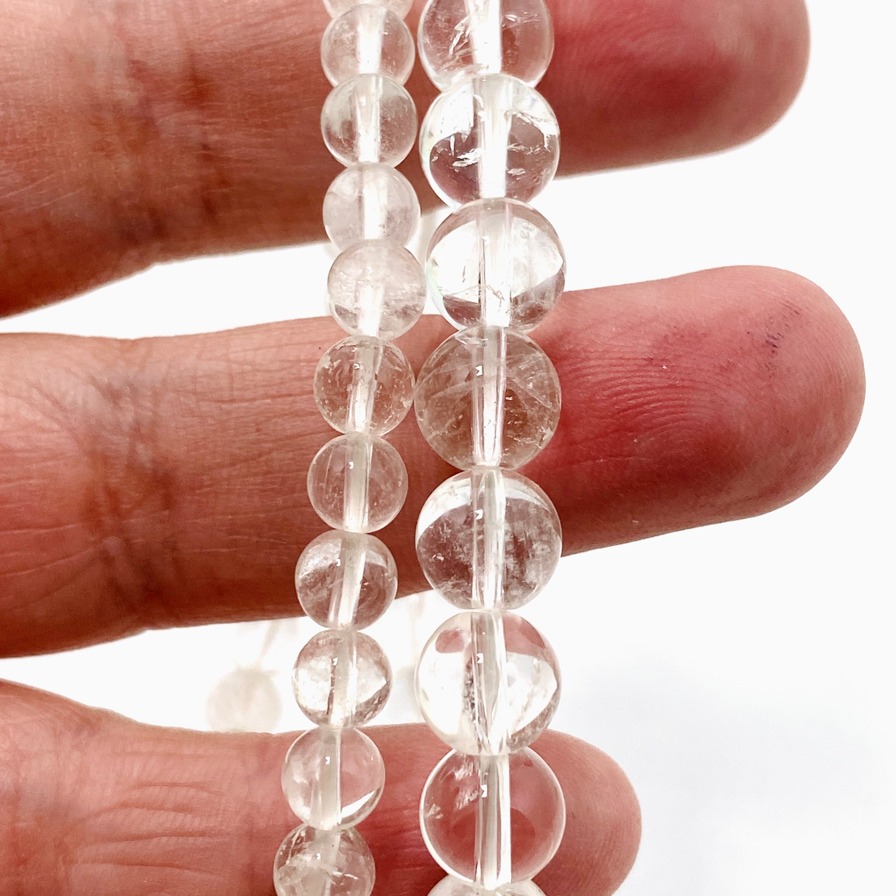 Natural Clear Quartz Crystal Bracelet for Women - Healing Stone Jewelry for Meditation, Energy & Chakra Balancing - Perfect for Yoga, Spiritual Gifts & Everyday Wear