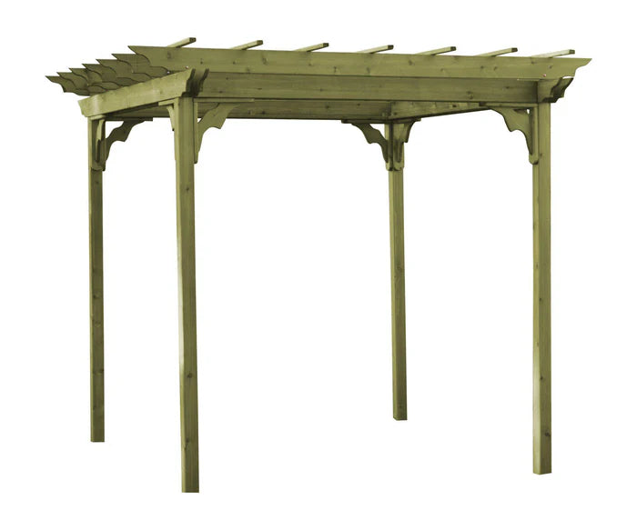 Regallion Outdoor Wooden Pergola Kit with Swing Hangers - 6x8, 8x8 & 8x10 Sizes - Perfect for Backyard, Garden, Patio & Deck Shade Structure