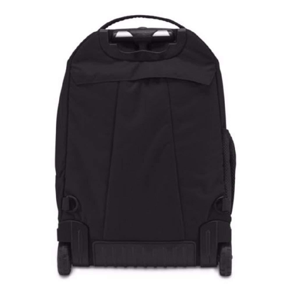 JanSport Driver 8 Wheeled Backpack - Black Rolling School Backpack for Students & Travel | Durable Carry-On Luggage with Wheels for College, Work & Airplane Trips